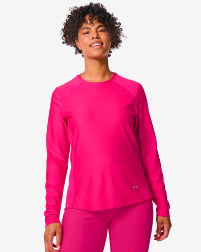 dames sportshirt roze