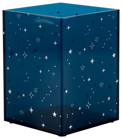 pennenbakje blauw met sterren 10x7x7
