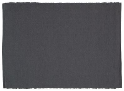 placemats - 42 x 32 - katoen - grijs - 2 stuks