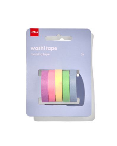 washi tapes - 5 stuks