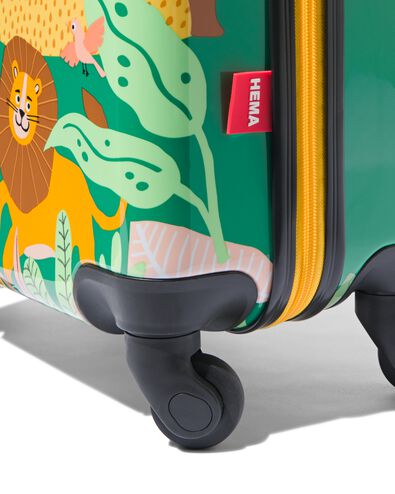 koffer met dieren 55x34x21 groen