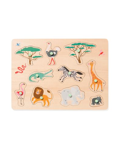 puzzel safari hout