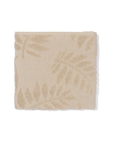 keukendoek 50x50 katoen bladeren beige