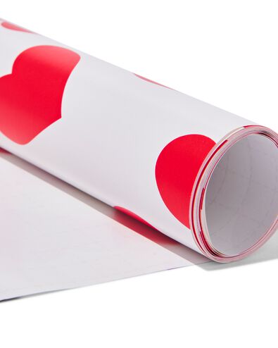 cadeaupapier hartjes 200x70