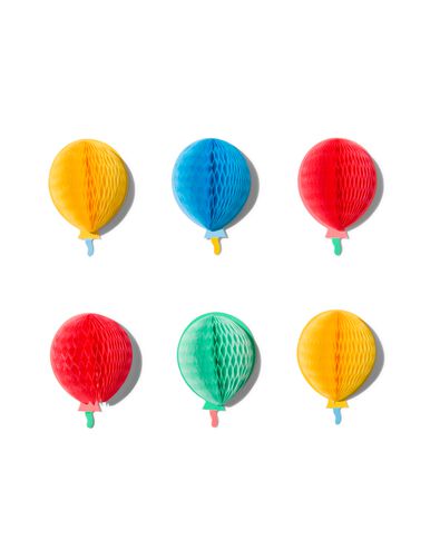 mini honeycombs stickers papier ballon 4.5cm - 6 stuks