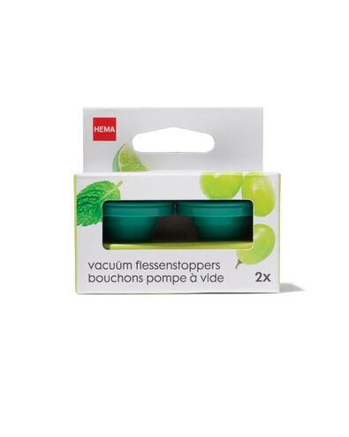 vacu&uuml;m flessenstoppers - 2 stuks