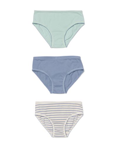 kinderslips katoen - 3 stuks blauw