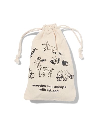 houten stempels bosdieren 7-delig
