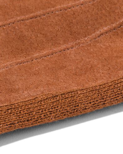 su&egrave;de heren handschoenen bruin