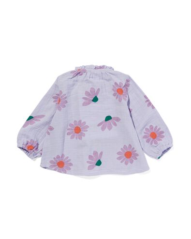 babyblouse mousseline lila