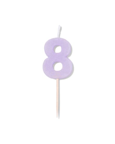 taartkaarsje cijfer 8