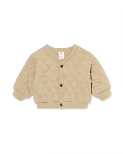baby vest doorgestikt bruin