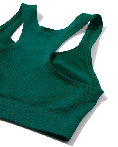 kinder sporttop naadloos donkergroen