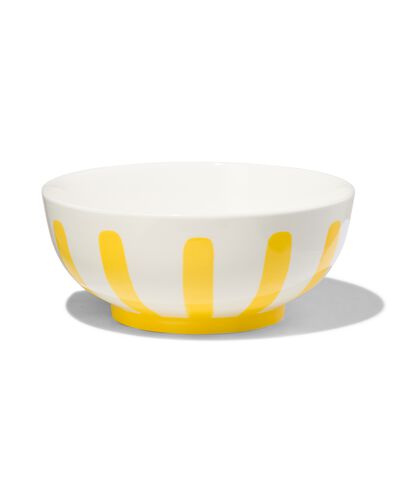 schaaltje &Oslash;15cm Tafelgenoten new bone wit met geel