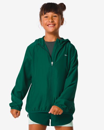 kinder windstopper sportjas donkergroen