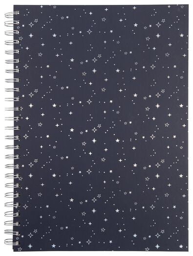 plakboek blanco met spiraal 32.5x23 blauw