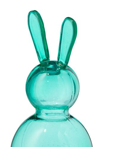 glazen konijn 9.5cm groen