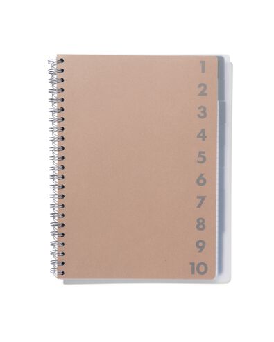 collegeblok 10-in-1 - A4 - kraft