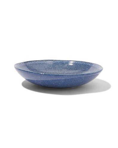 diep bord &Oslash;23cm Porto reactief glazuur wit/blauw