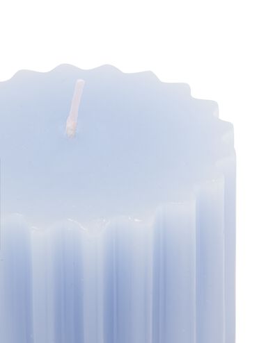 pilaarkaars met ribbels &Oslash;7x13 blauw