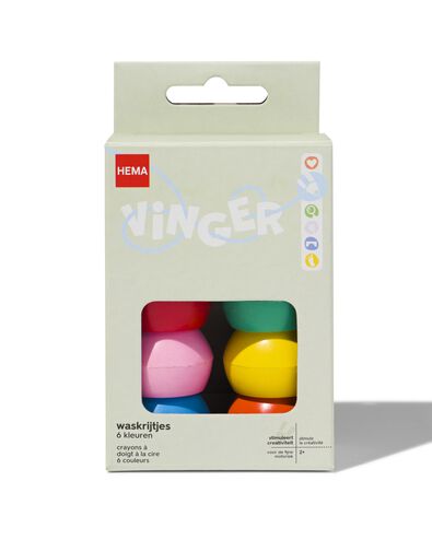 vingerkrijtjes - 6 stuks