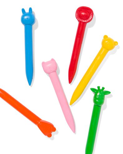waskrijtjes dier - 6 stuks