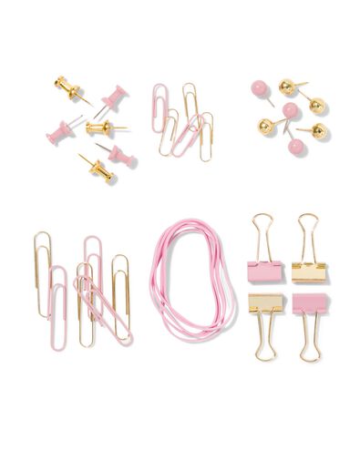 bureau accessoires set &Oslash;14cm roze