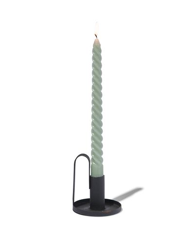 lange huishoudkaars met twist &Oslash;2x25 lichtgroen - 2 stuks