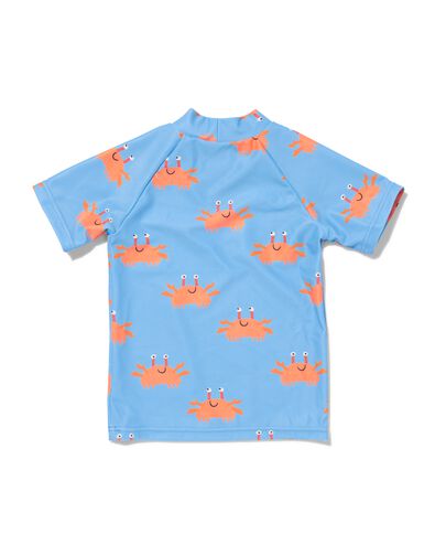 baby UV zwemshirt met UPF50 krab lichtblauw