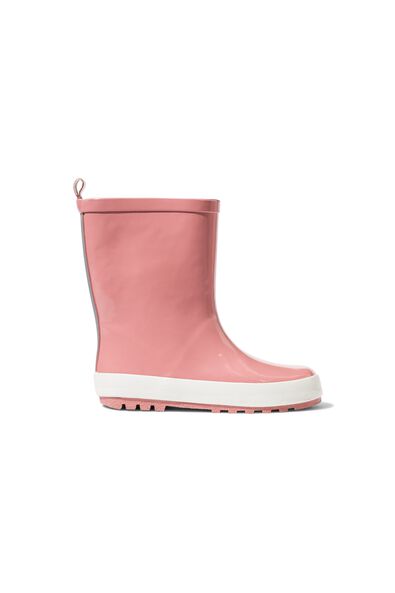 kinder regenlaarzen rubber oudroze