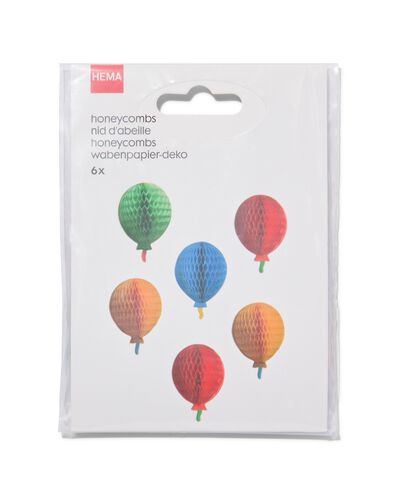mini honeycombs stickers papier ballon 4.5cm - 6 stuks