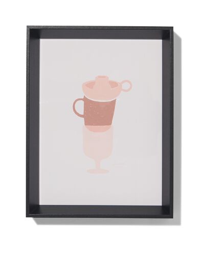 fotolijst hout 15x20 facetrand zwart