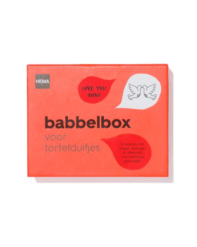 babbelbox voor tortelduifjes