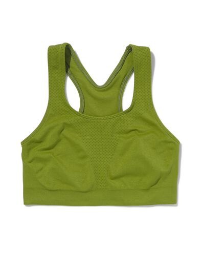 naadloze sporttop medium support groen