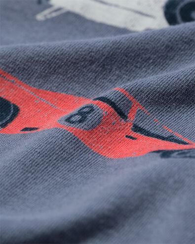 kinder pyjama raceauto's blauw