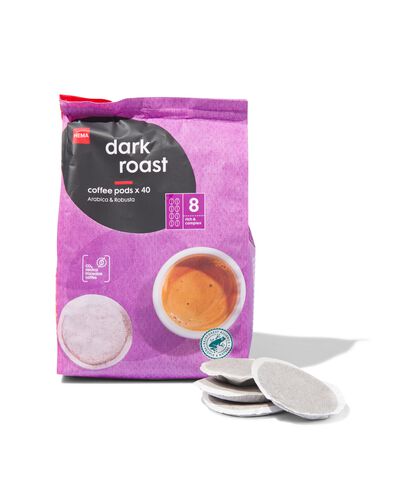 koffiepads dark roast - 40 stuks