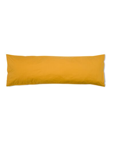 LINDA. kussensloop percal 50x160 gezellig geel