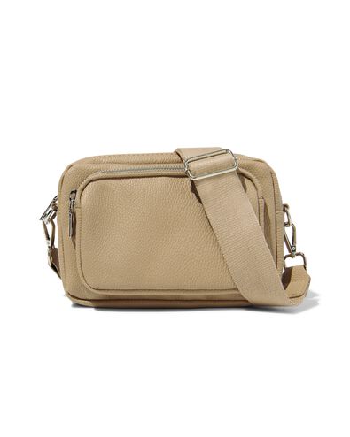 schoudertas taupe 21x15