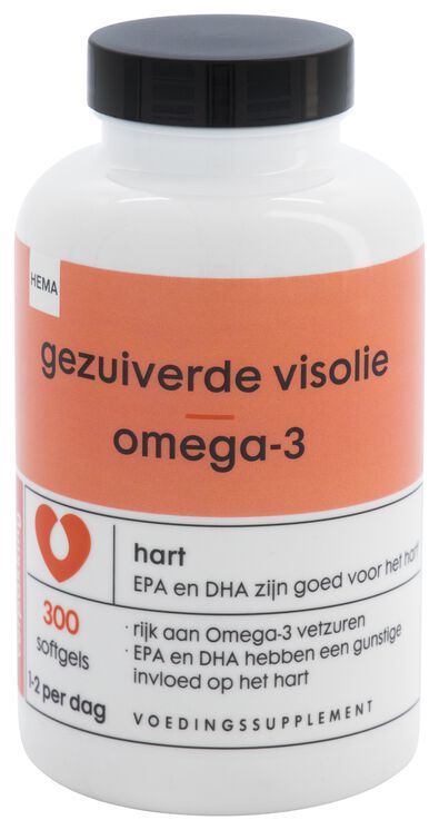 gezuiverde visolie omega-3 - 300 stuks