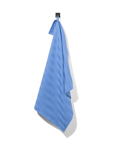 theedoek 65x65 katoen blauw