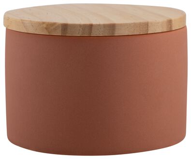 kaars met 3 lonten in terra pot &Oslash;11x7.5
