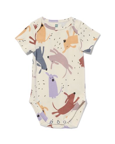 romper biologisch katoen met stretch beige