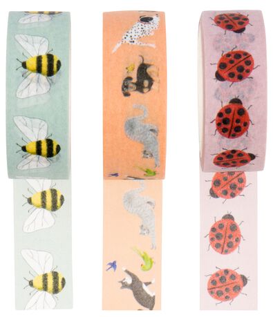 washi tapes insecten - 3 stuks