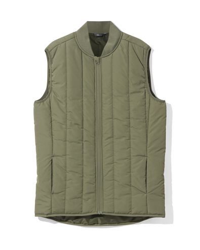 heren bodywarmer groen