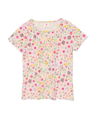 kinder t-shirt met bloemen roze