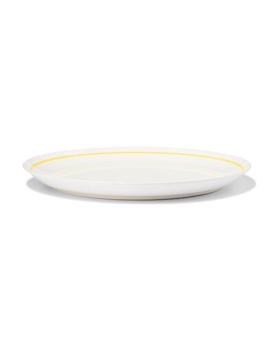 dinerbord &Oslash;26cm Tafelgenoten new bone wit met geel