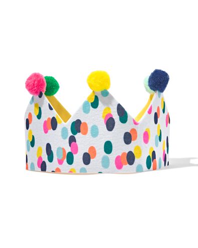 verjaardagskroon stof confetti