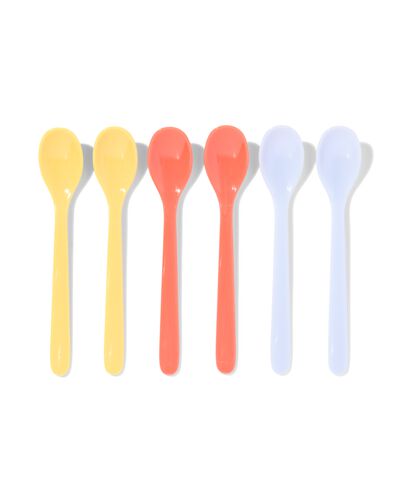 eierlepels 14cm kunststof - 6 stuks