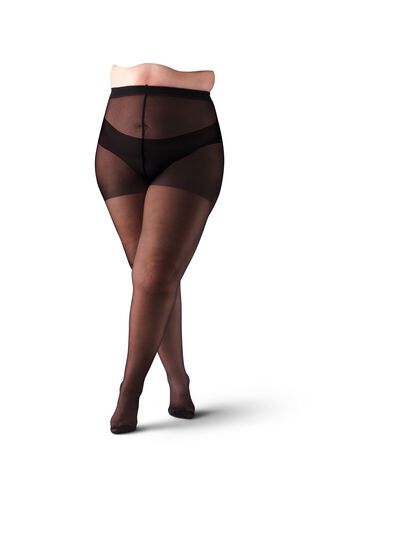 panty curvy stretch 20 denier zwart