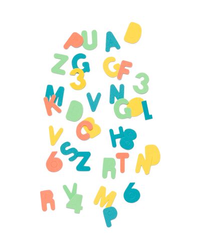 foam stickers letters en cijfers